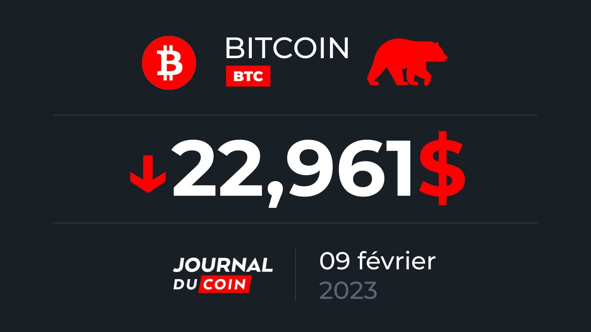 Bitcoin le 8 février 2023 l heure de vérité Journal du Coin