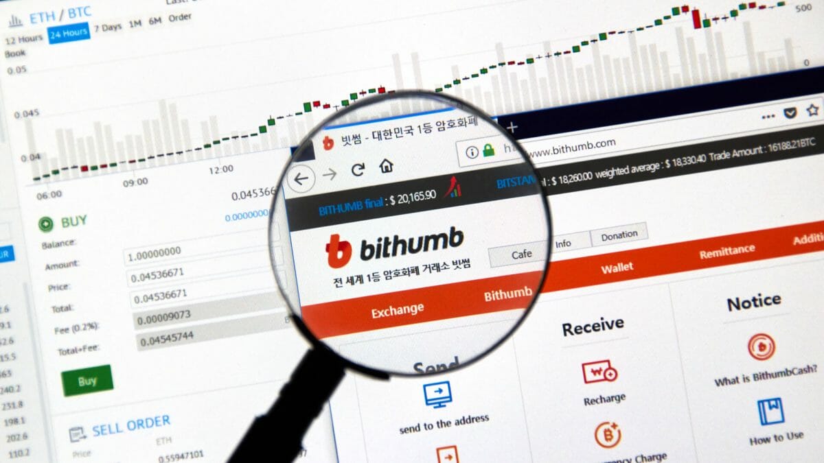 Bithumb, plateforme d'échange de cryptoactifs Sud Coréenne