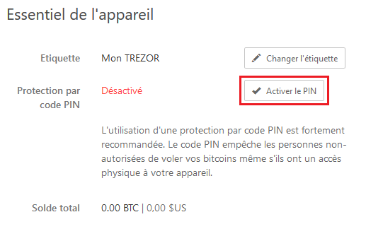 N'oubliez pas de réactiver votre code PIN !