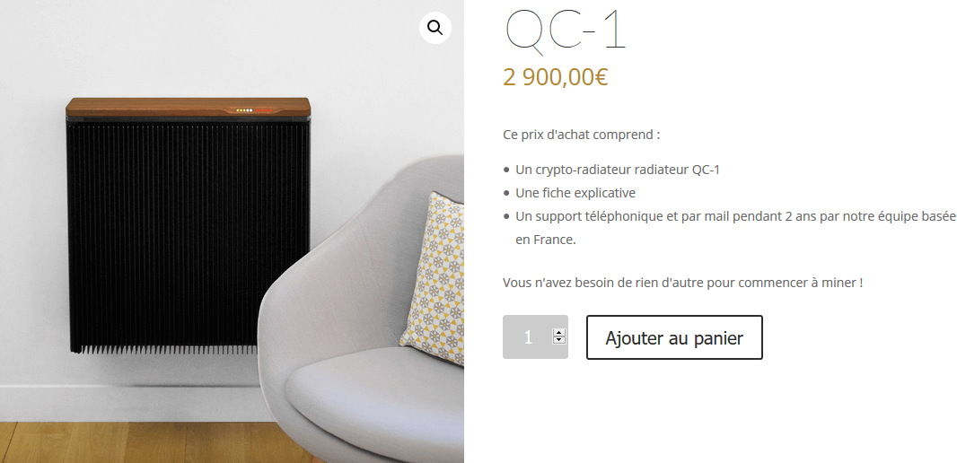 Le crypto radiateur : le mining élégant