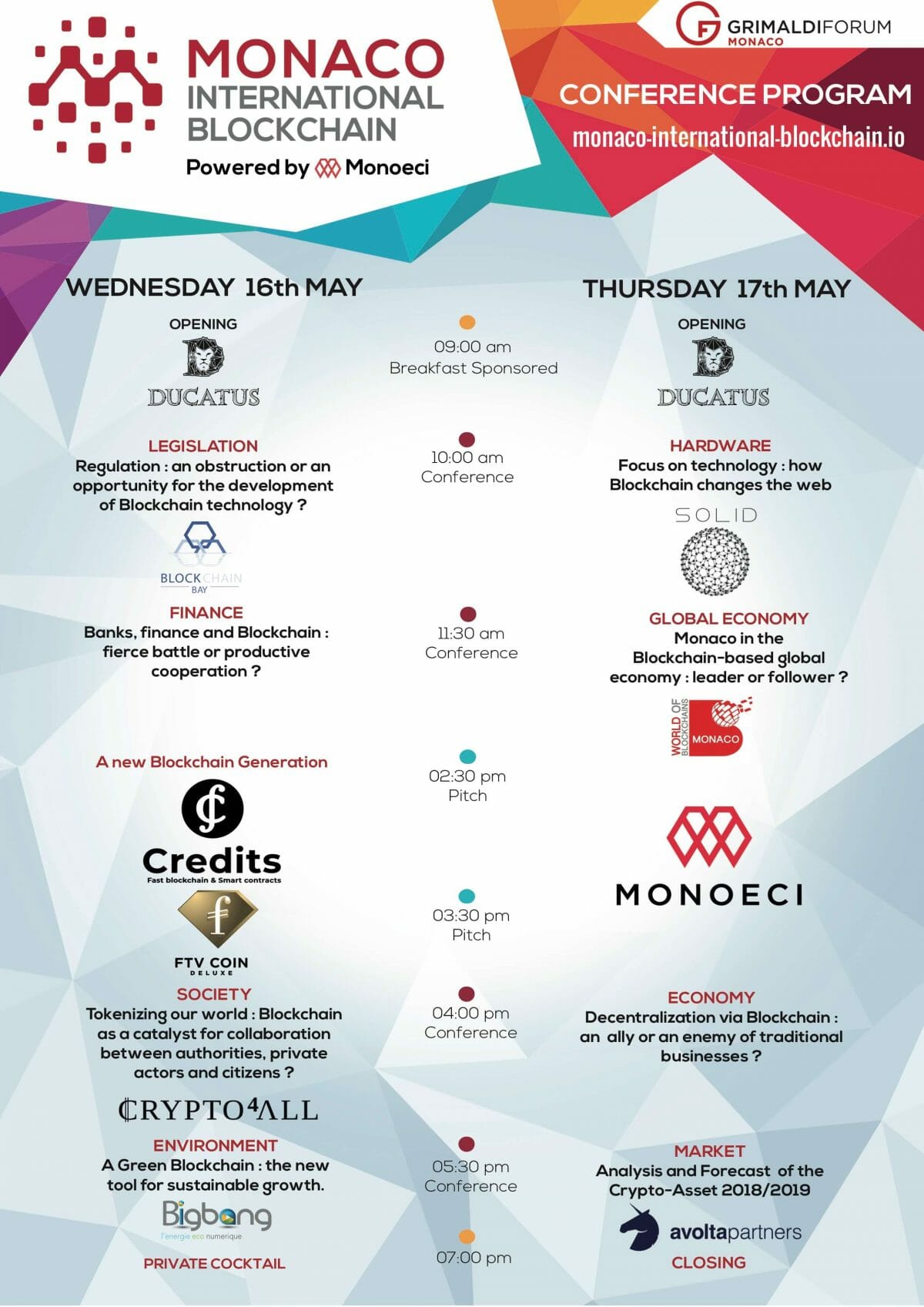 Programmation du "Monaco International Blockchain"