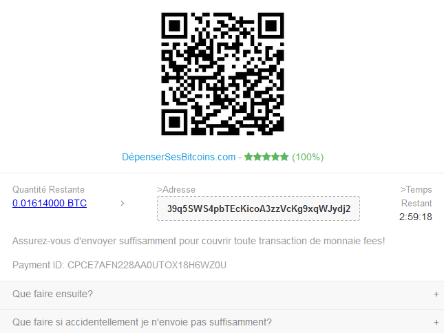 Depenser ses bitcoins