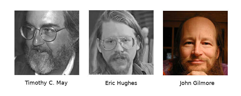 Tim May Eric Hughes John Gilmore