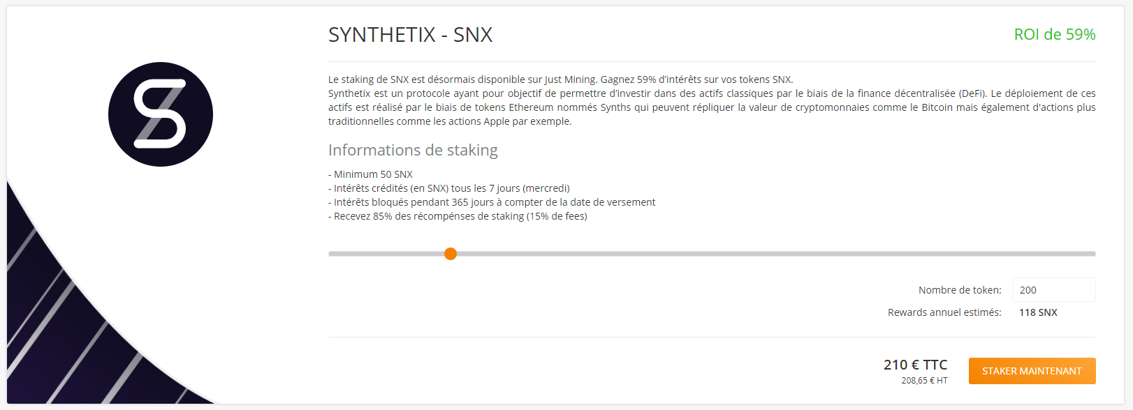 staking SNX