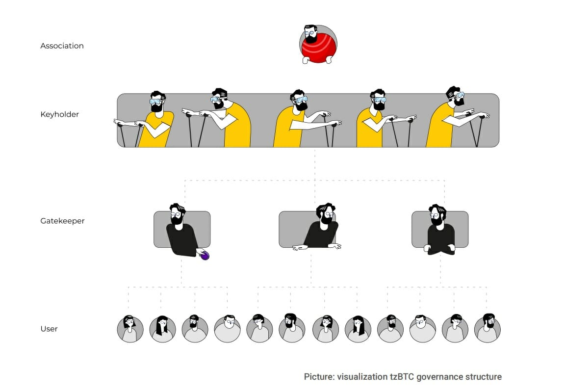 tzBTC gouvernance structure