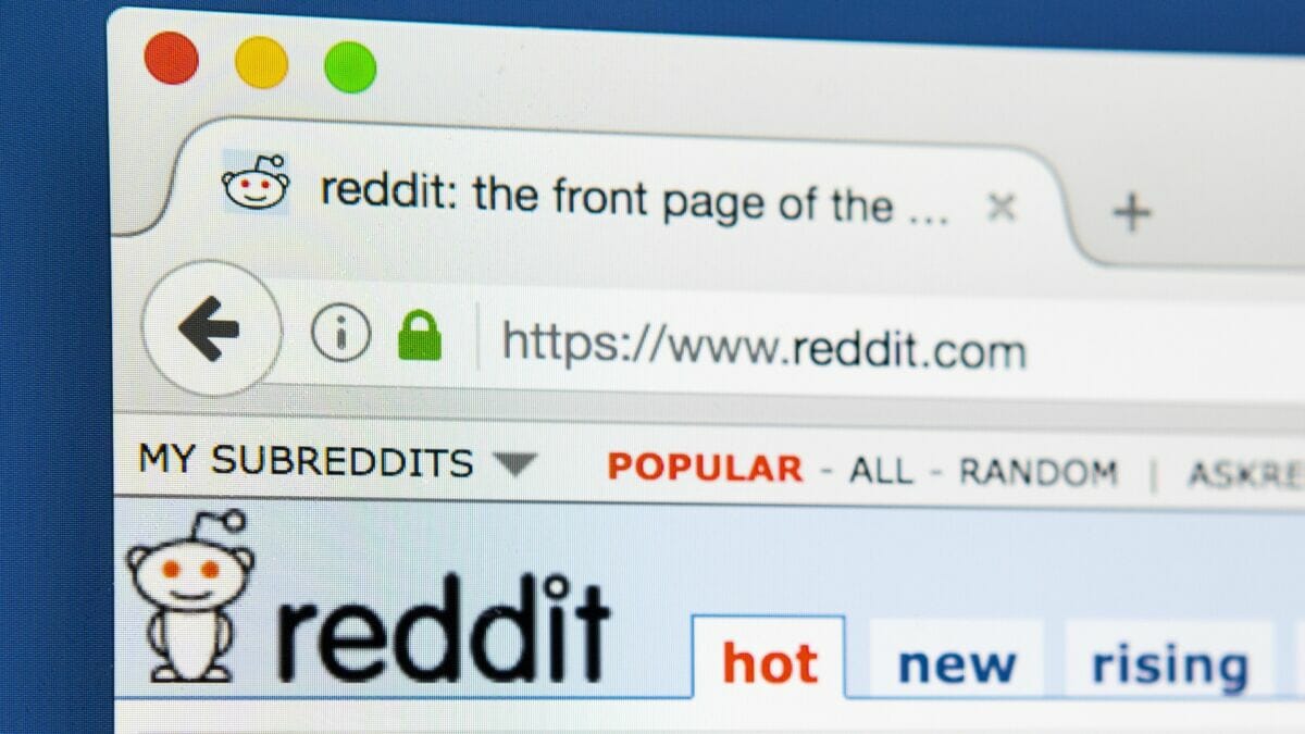 Reddit homepage