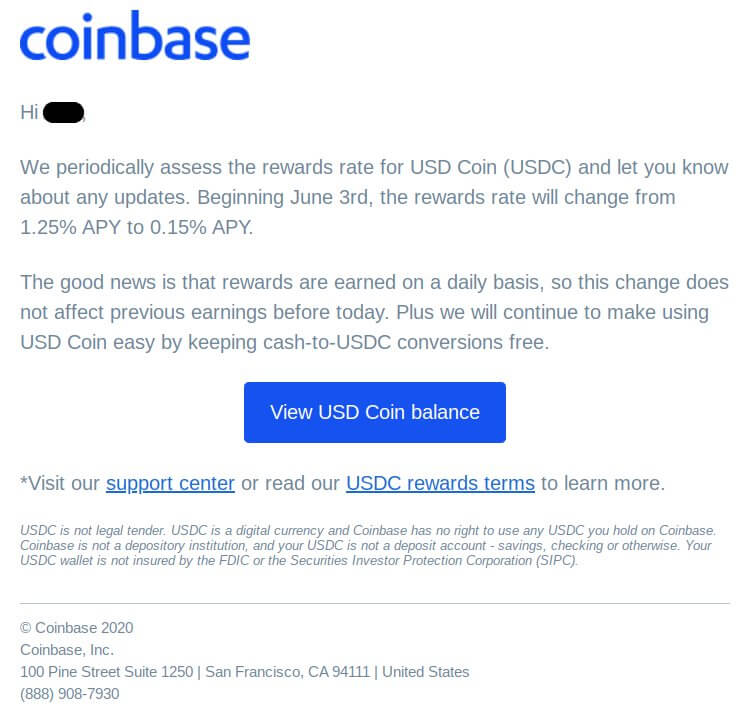 Coinbase mail