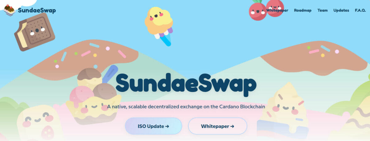 Interface de SundaeSwap