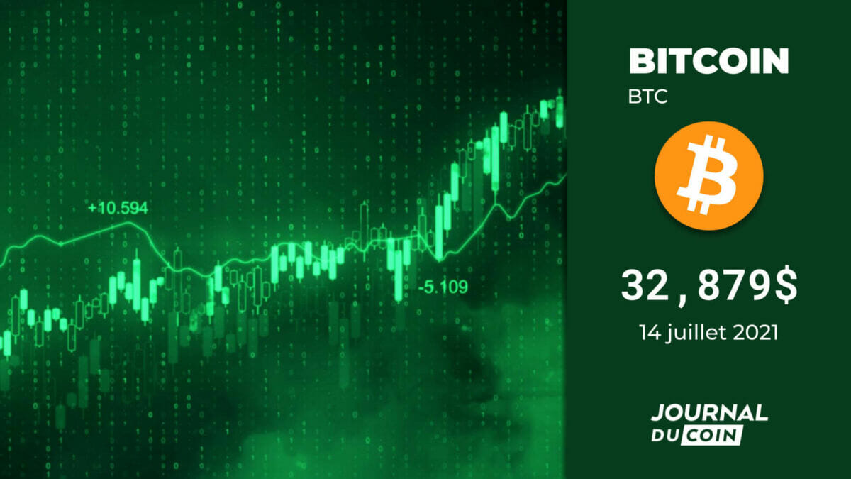 Bitcoin (BTC) le 14 juillet 2021 - La hausse du cours en pleine  construction - Journal du Coin