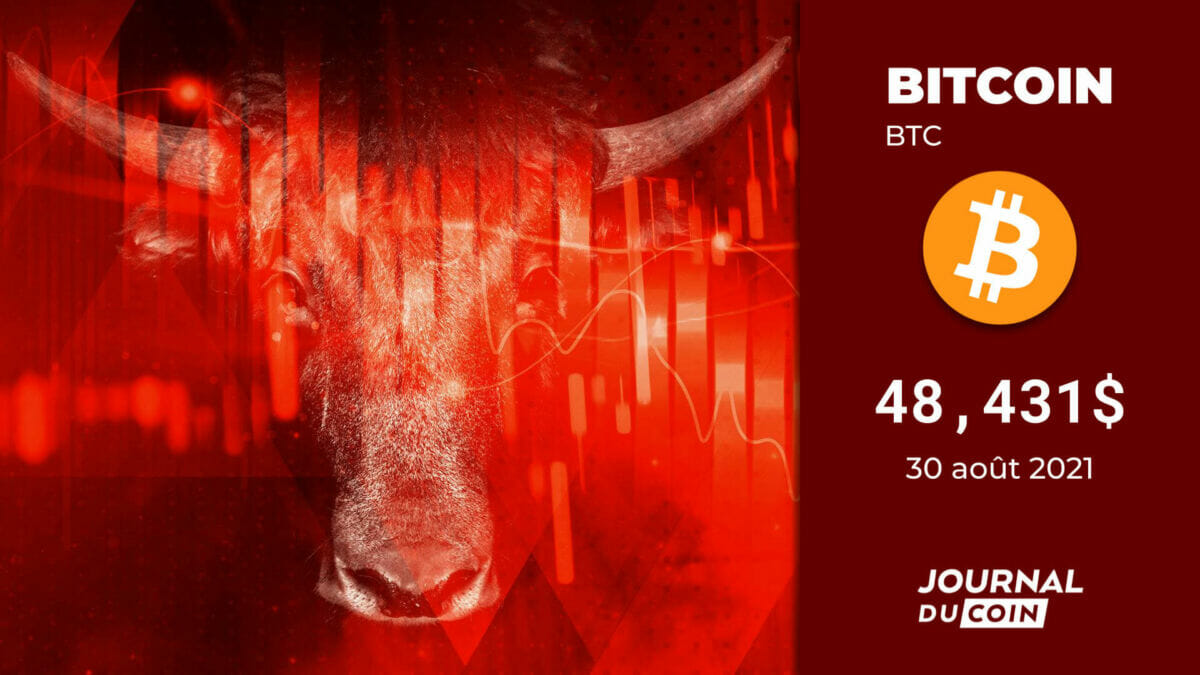 Cours de Bitcoin le 30 août 2021 - Gare à la malédiction de septembre -  Journal du Coin