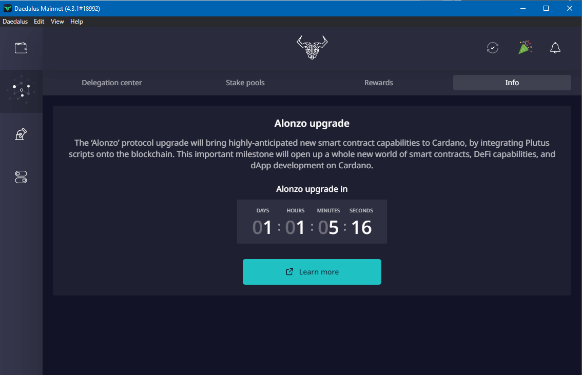 La mise à jour Alonzo du projet Cardano (ADA) a été déployée le 12 septembre 2021 à minuit