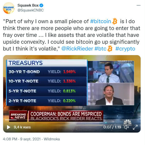 La patron de Black rock voit un avenir radieux pour Bitcoin