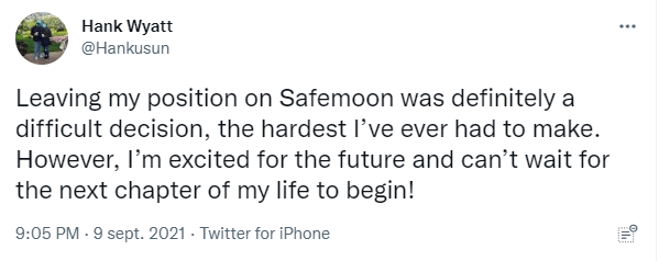 Démission du directeur de Safemoon