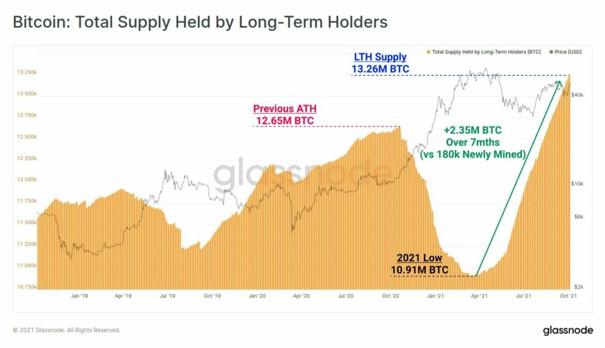 Les HODlers ont accumulé une quantité importante de Bitcoins, préparant la nouvelle vague haussière du BTC.