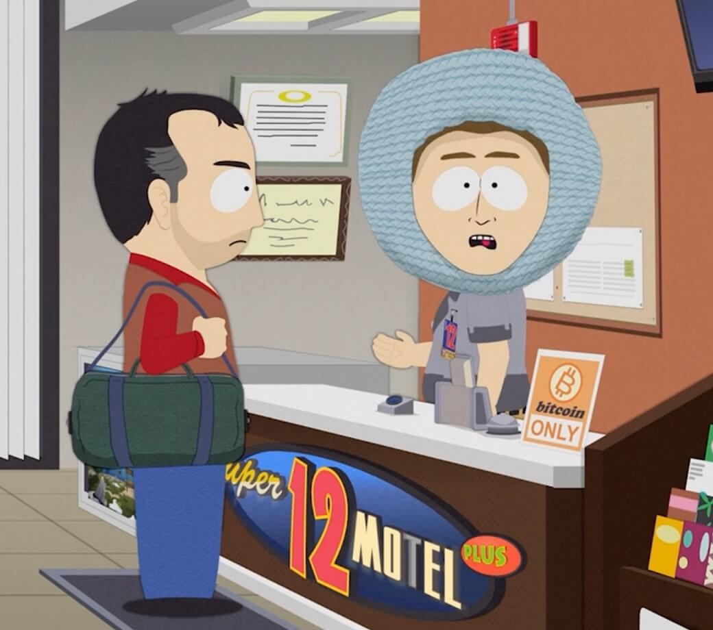 seul bitcoin accepté futur south park