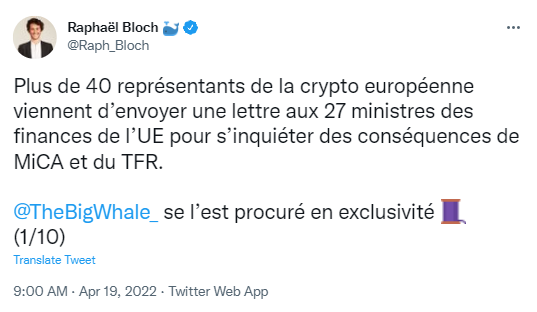 Face au risque de régulation hyper-contraignante, les acteurs cryptos réagissent.