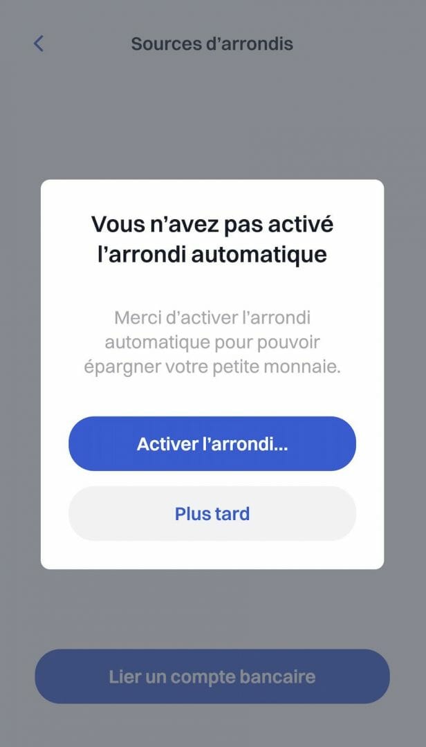 Pour faire l'épargne à l'arrondi