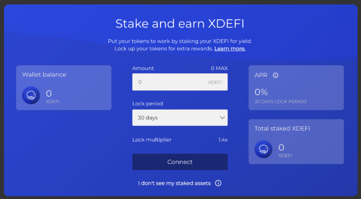 Staking sur XDEFI