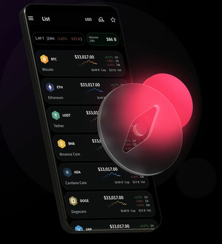 Avec le tracker vous suivez à la trace des cryptos, attendant le bon moment pour vous en procurer