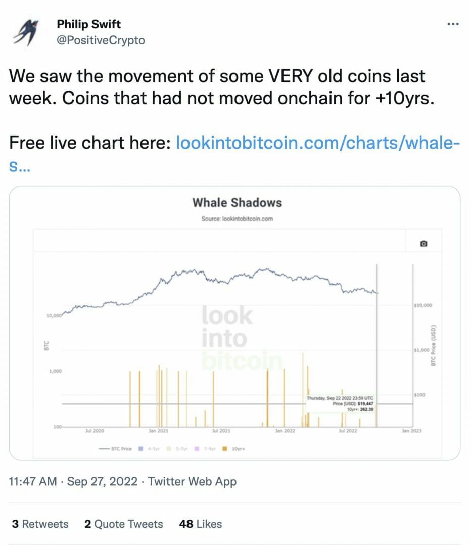 un bitcoin en hibernation selon philip swift