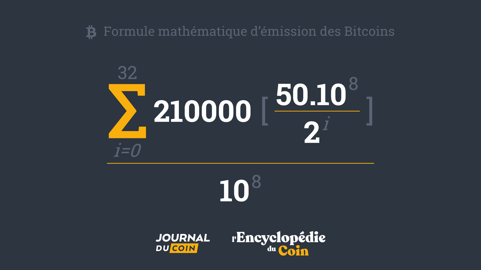 Le nombre de bitcoins qu'il sera possible d'avoir en circulation n'est pas infini. Il a été fixé dès le départ, par Satoshi Nakamoto.