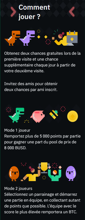 1 bitcoin et 8000 BUSD sont à gagner dans le nouveau jeu de Binance.