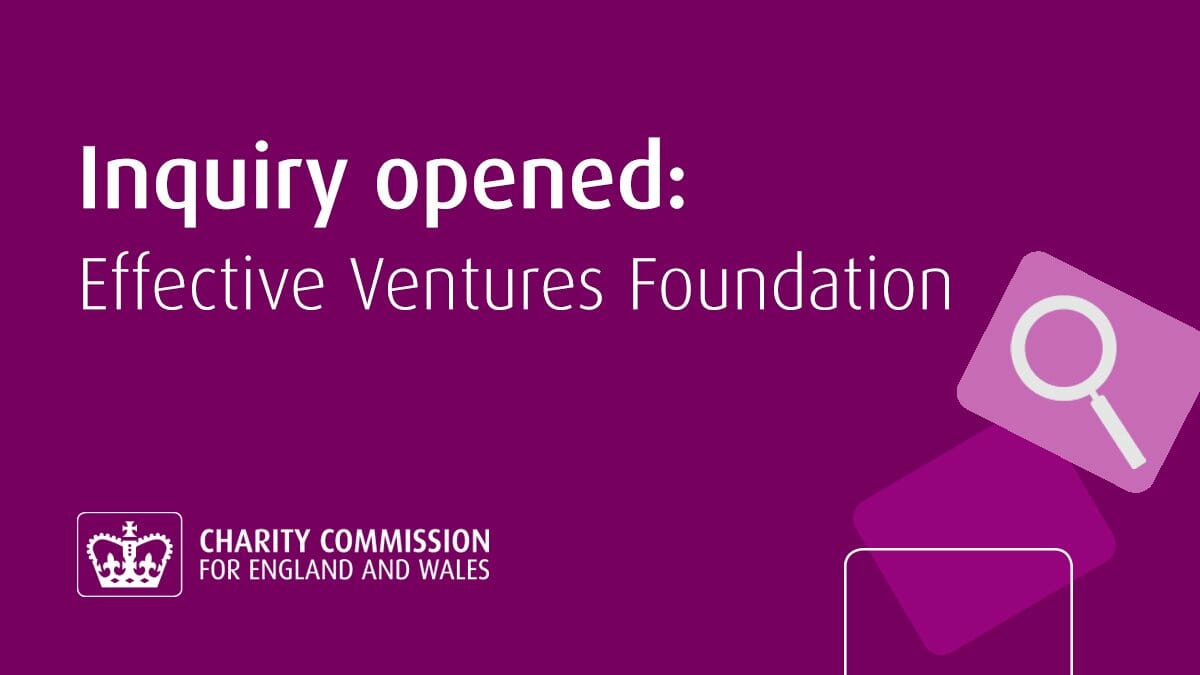 Enquête de la Charity Commission sur Effective Ventures