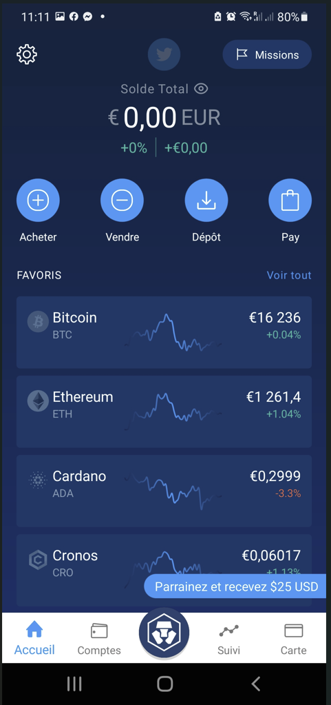 Application mobile Crypto.com