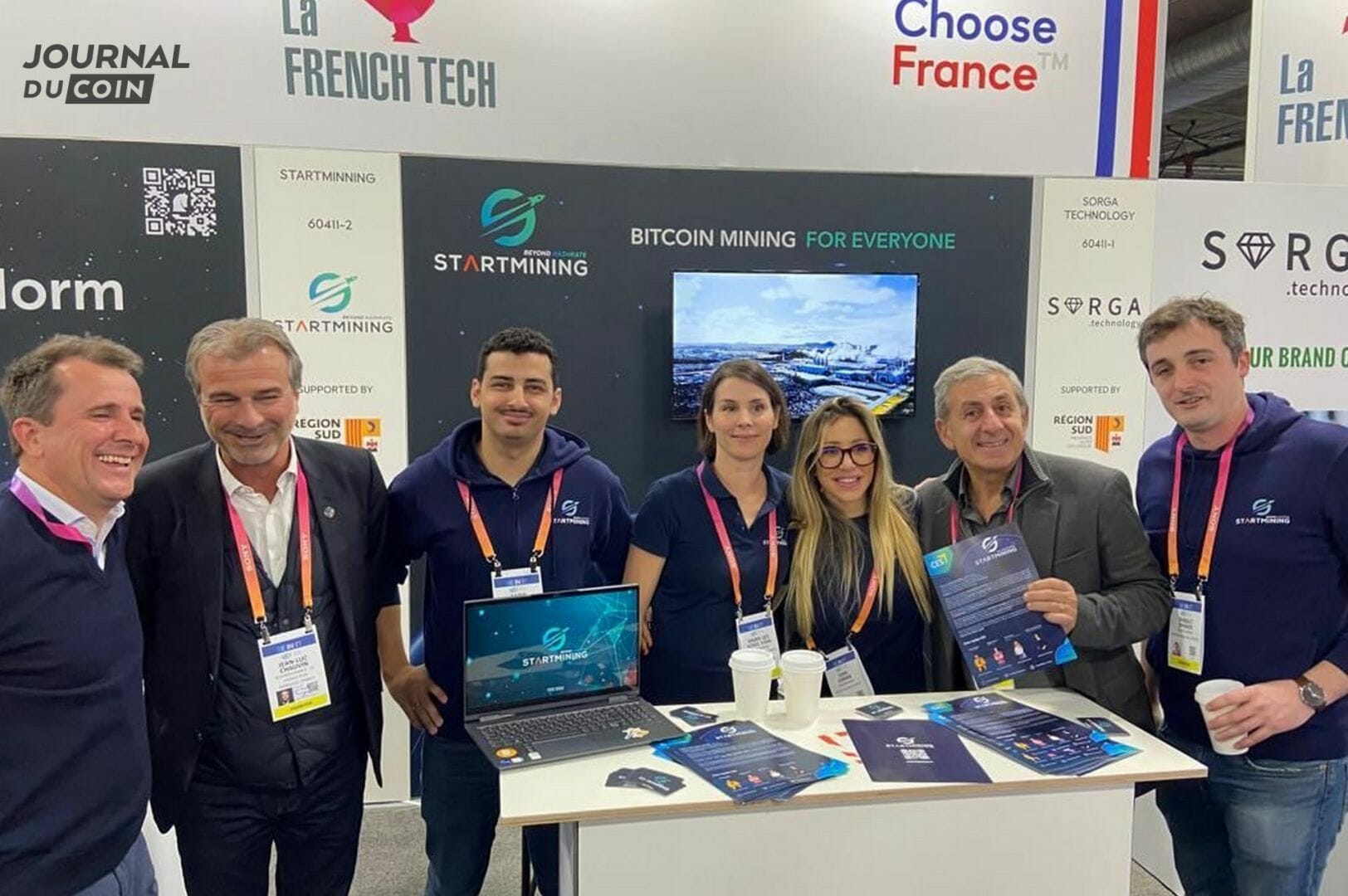 La team start mining au CES Las Vegas 2023