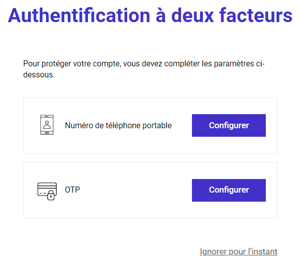 Configuration de l'authentification à 2 facteurs sur ProBit avec telephone portable et Google 2FA