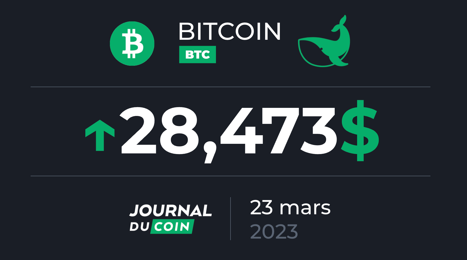 Bitcoin le 23 mars - Le BTC fait la loi sur le marché crypto, direction ...