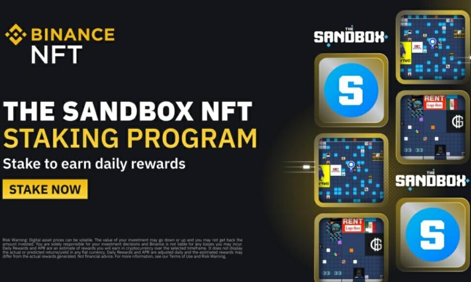 Binance lance un programme de staking NFT avec les Lands du metaverse The Sandbox.