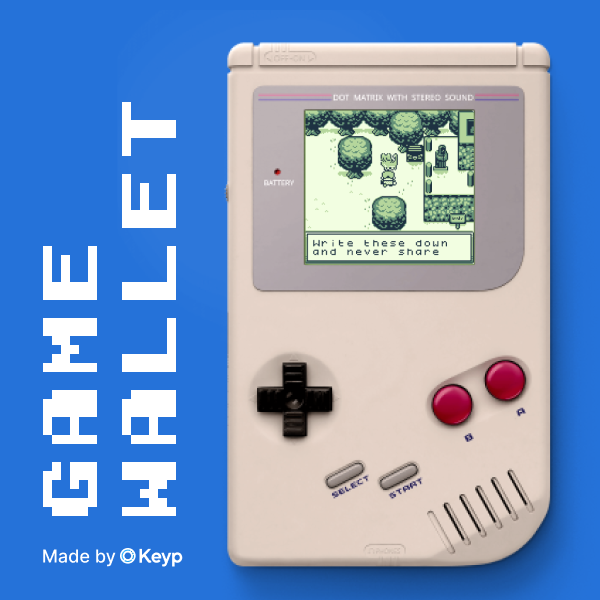 Gamewallet : transformez votre GameBoy en cold wallet.