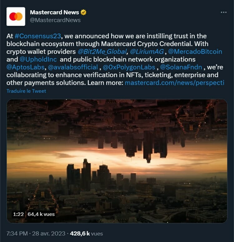 Mastercard lance un nouveau projet en partenariat avec les sociétés blockchain afin de rendre les paiements plus accessibles.