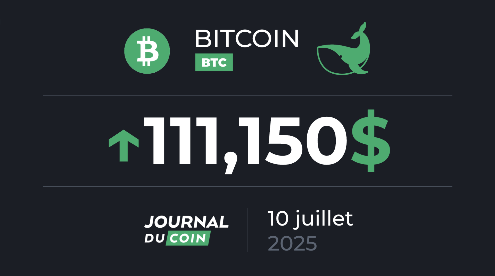 ATH pour le BTC, et un sommet final dans 100 jours ? – Bitcoin le 10 juillet