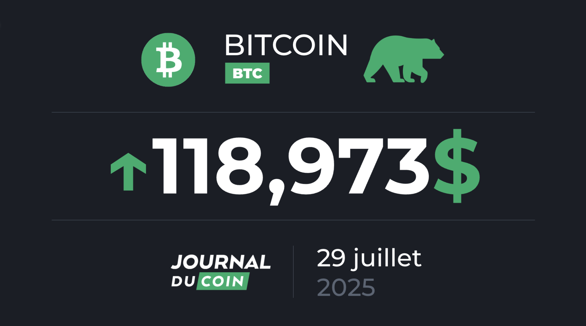 Une pause avant un nouvel ATH pour le BTC ? Bitcoin le 29 juillet