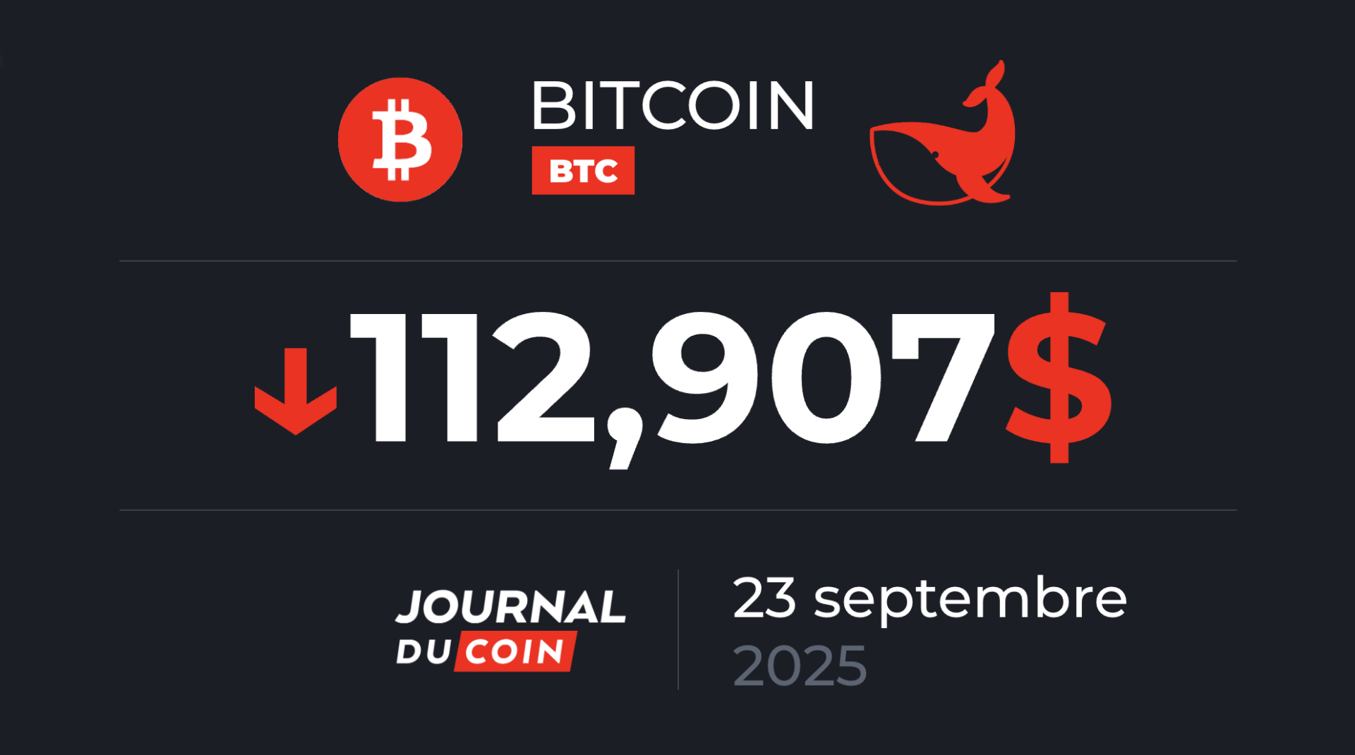 Malgré la baisse, les entités qui ont plus de 100 BTC accumulent ! Bitcoin le 23 septembre
