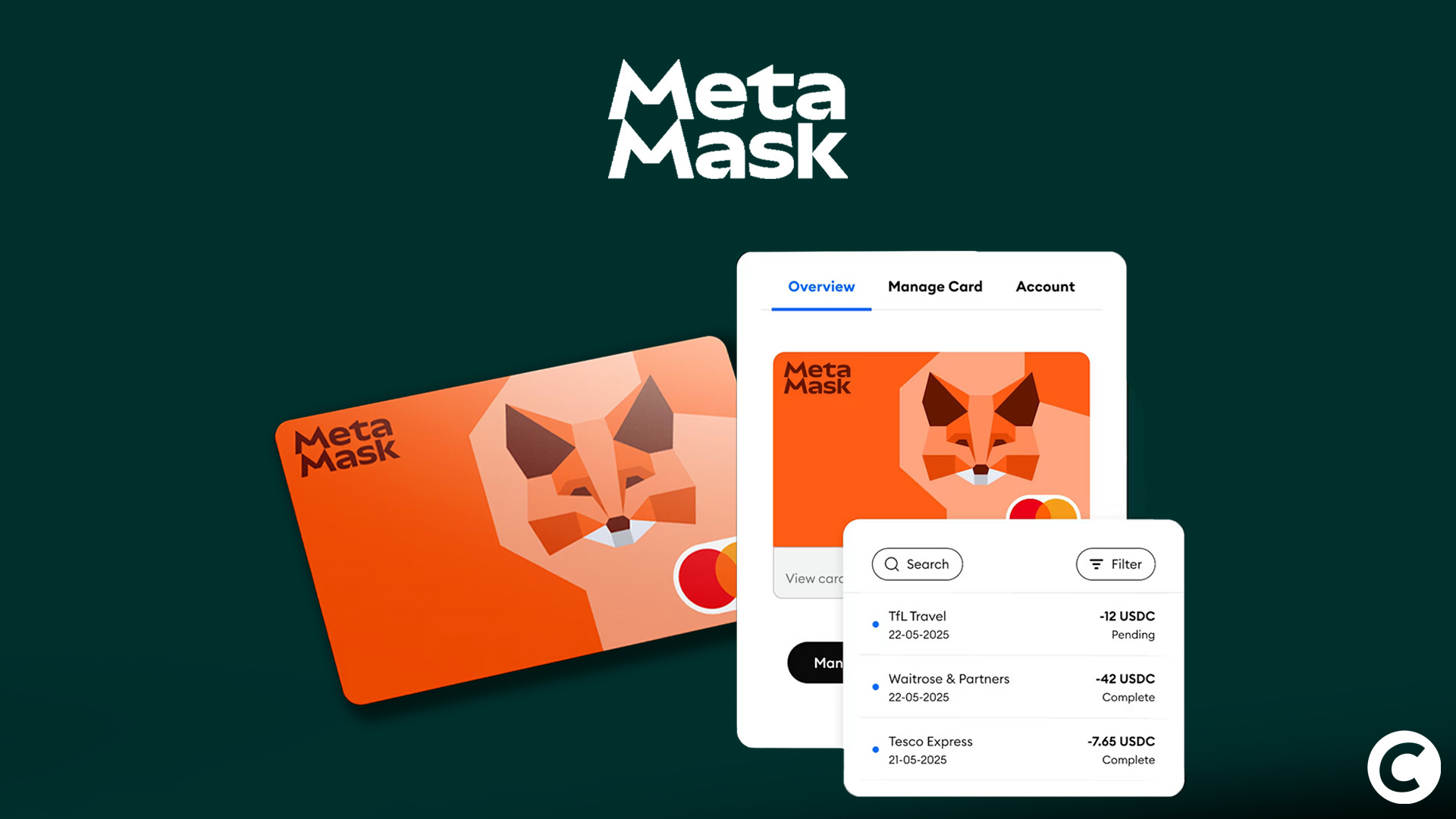 Notre avis sur la carte bancaire de MetaMask